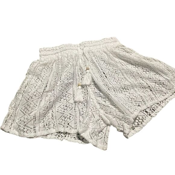 Goa beachwear by Japna White 2 piece Lace Romper size small - Picture 3 of 3